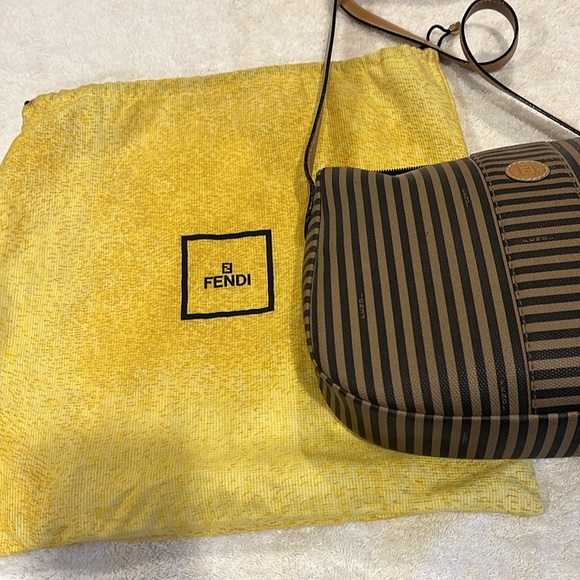 Fendi Striped Canvas Hobo - Picture 7 of 10